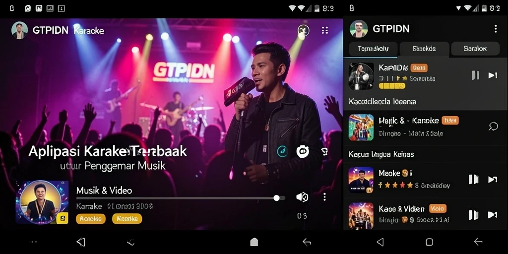 Antarmuka GTPIDN yang menarik untuk karaoke seru.