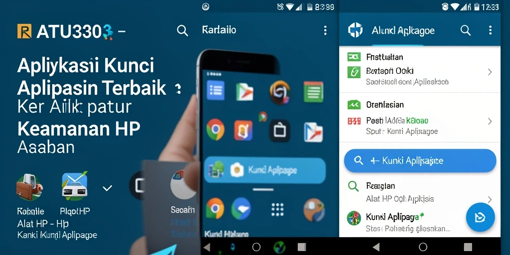 Antarmuka aplikasi RATU303 yang menampilkan fitur kunci aplikasi.