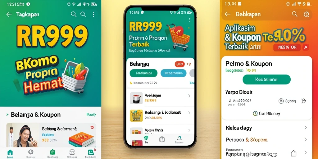 Tampilan antarmuka RR999 yang intuitif untuk Promo & Kupon.