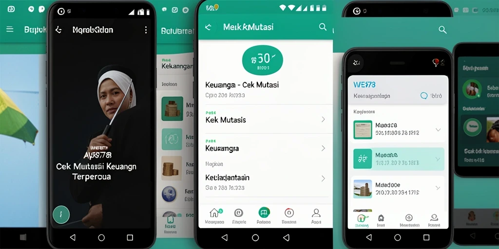 Antarmuka WE878 menampilkan ringkasan mutasi keuangan dengan jelas.